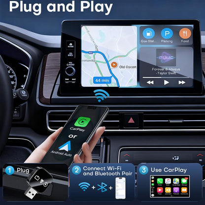 2026 Wireless Carplay Adapter for Iphone/Android 