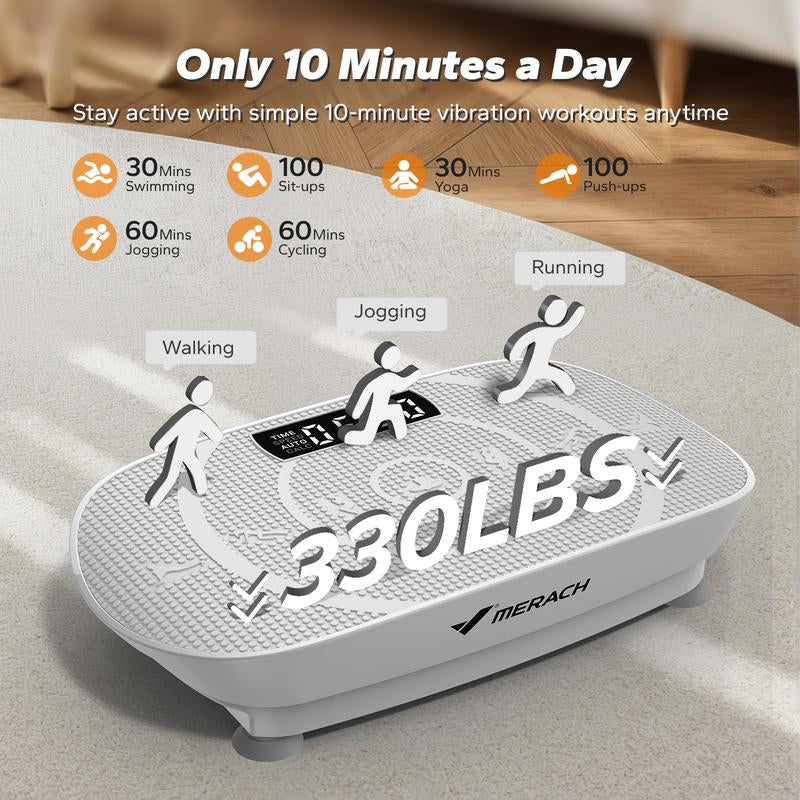 Merach Slim Vibration Plate Exercise Machine