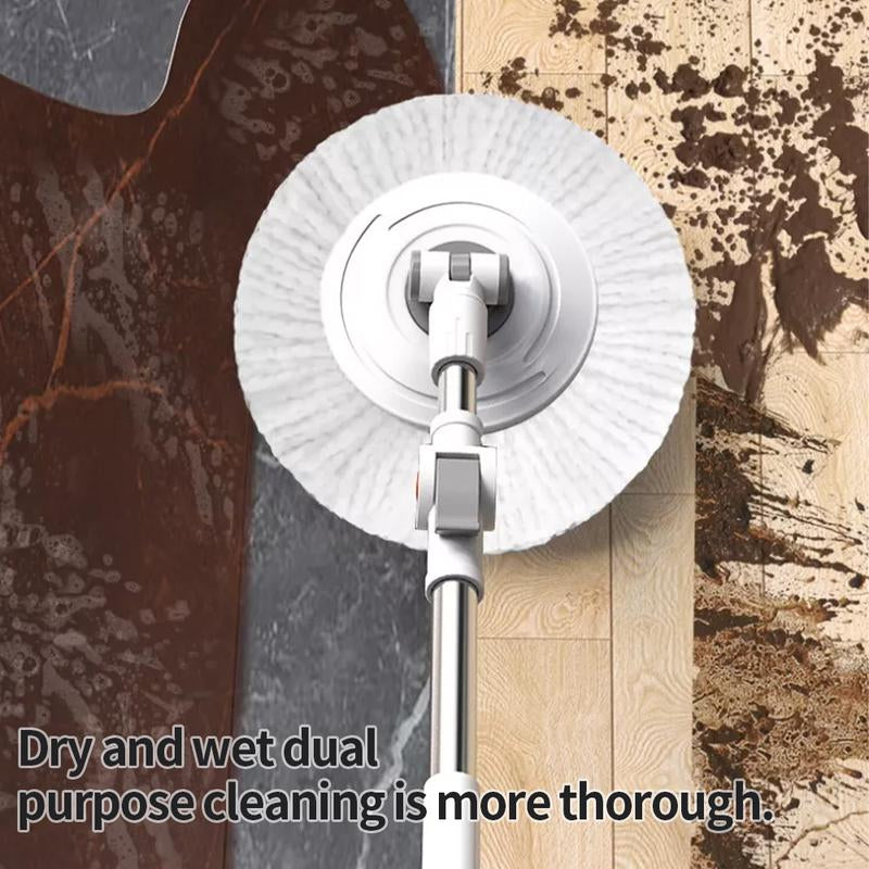 360° Spin Mop and Bucket Set with 2 Microfiber Refills, a Stainless Steel Adjustable Telescopic Pole, and a Plastic Bucket for Household General Cleaning. Wipes Steam Mop Roll Mop Magic Eraser Mop Super Mop.Tiktokshopblackfriday