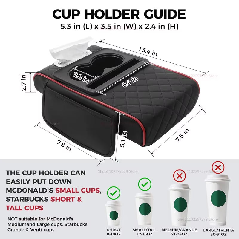 Car Armrest Storage Box