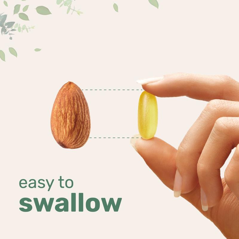 Micro Ingredients Supreme Omega-3 Fish Oil W/Ultra High EPA & DHA, Burpless Softgels | Rtg Omega-3 with Vitamin D3 | Wild-Caught Cold Deep-Sea Water | Lemon Flavor, Easy to Swallow, 60Ct