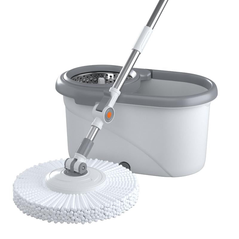 360° Spin Mop and Bucket Set with 2 Microfiber Refills, a Stainless Steel Adjustable Telescopic Pole, and a Plastic Bucket for Household General Cleaning. Wipes Steam Mop Roll Mop Magic Eraser Mop Super Mop.Tiktokshopblackfriday
