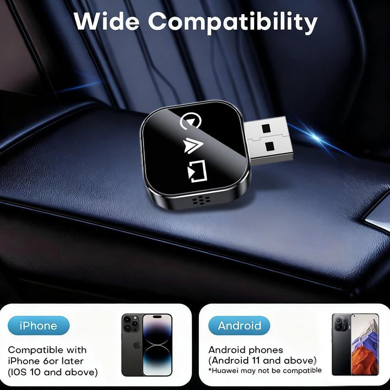 2026 Wireless Carplay Adapter for Iphone/Android 